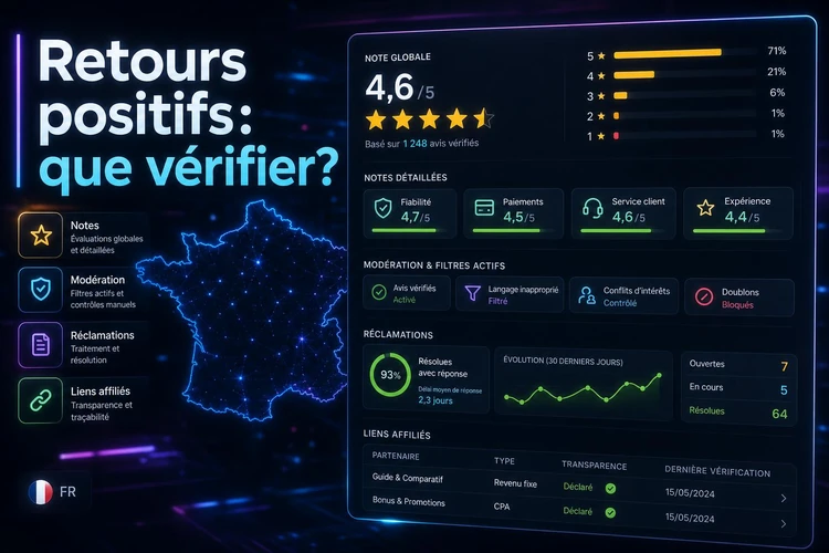 Retours positifs: que vérifier?