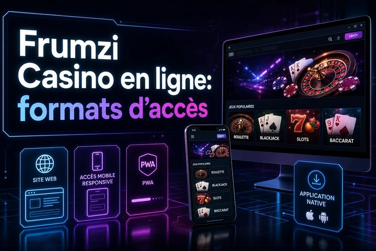 Frumzi Casino en ligne: les formats d’accès possibles
